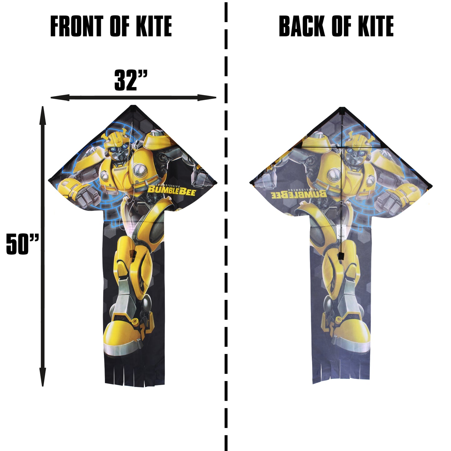 X Kites skyflier transformers bumble bee nylon kite dimensions