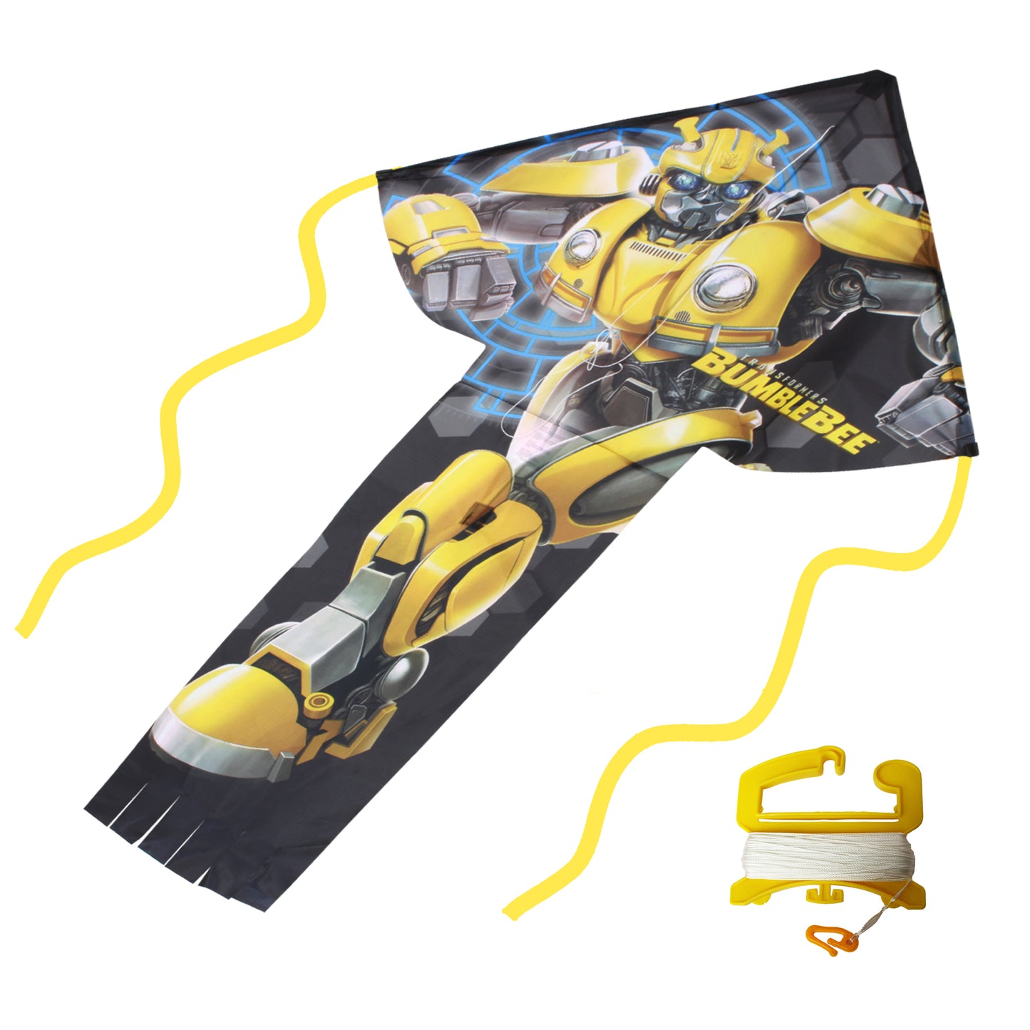 X Kites SkyFlier Delta Transformers - Bumblebee Durable Nylon SkyFlier Delta Kite, 50 Inches Tall