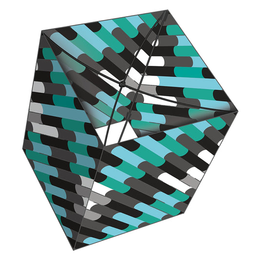 X Kites Acro-Box Pixel Nylon 3D Box Kite, 15 Inches Tall