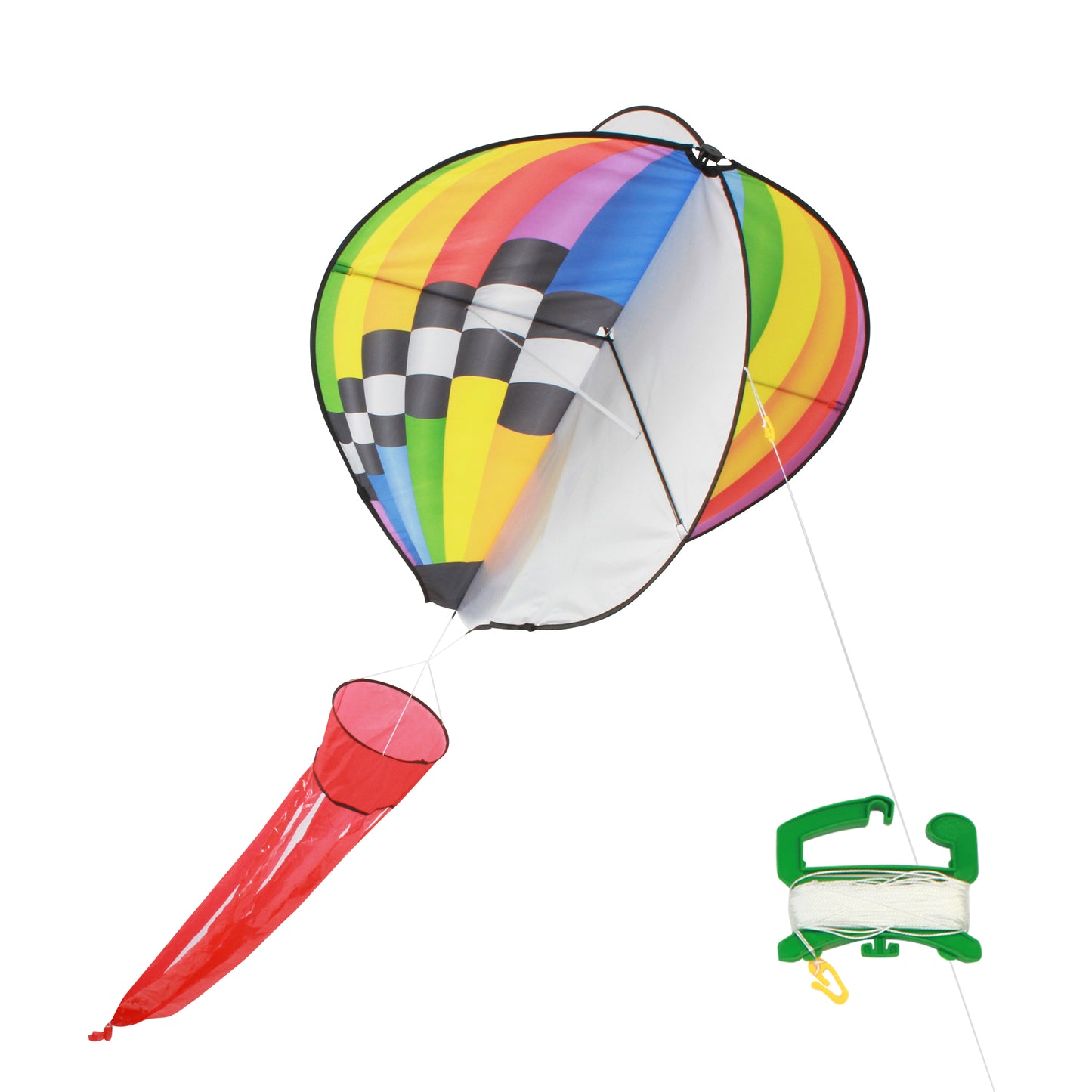 X Kites Air Watch Hot Air Balloon DLX 3D Nylon Kite photo showing handle