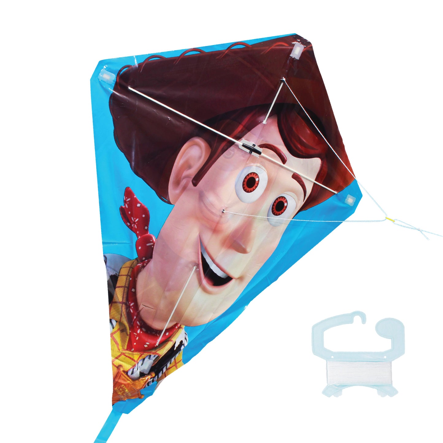 X Kites FlipFlop Diamond Toy Story 4 Poly Diamond Kite  shown with handle