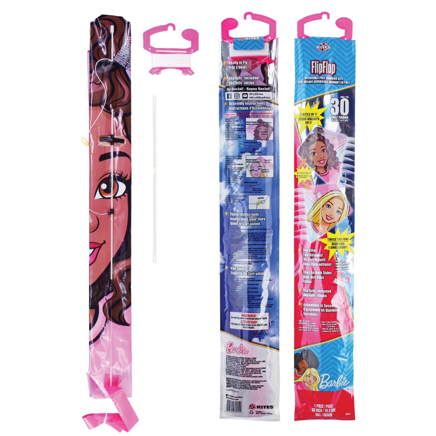 X Kites FlipFlop Diamond Barbie Poly Diamond Kite  Product Packaging