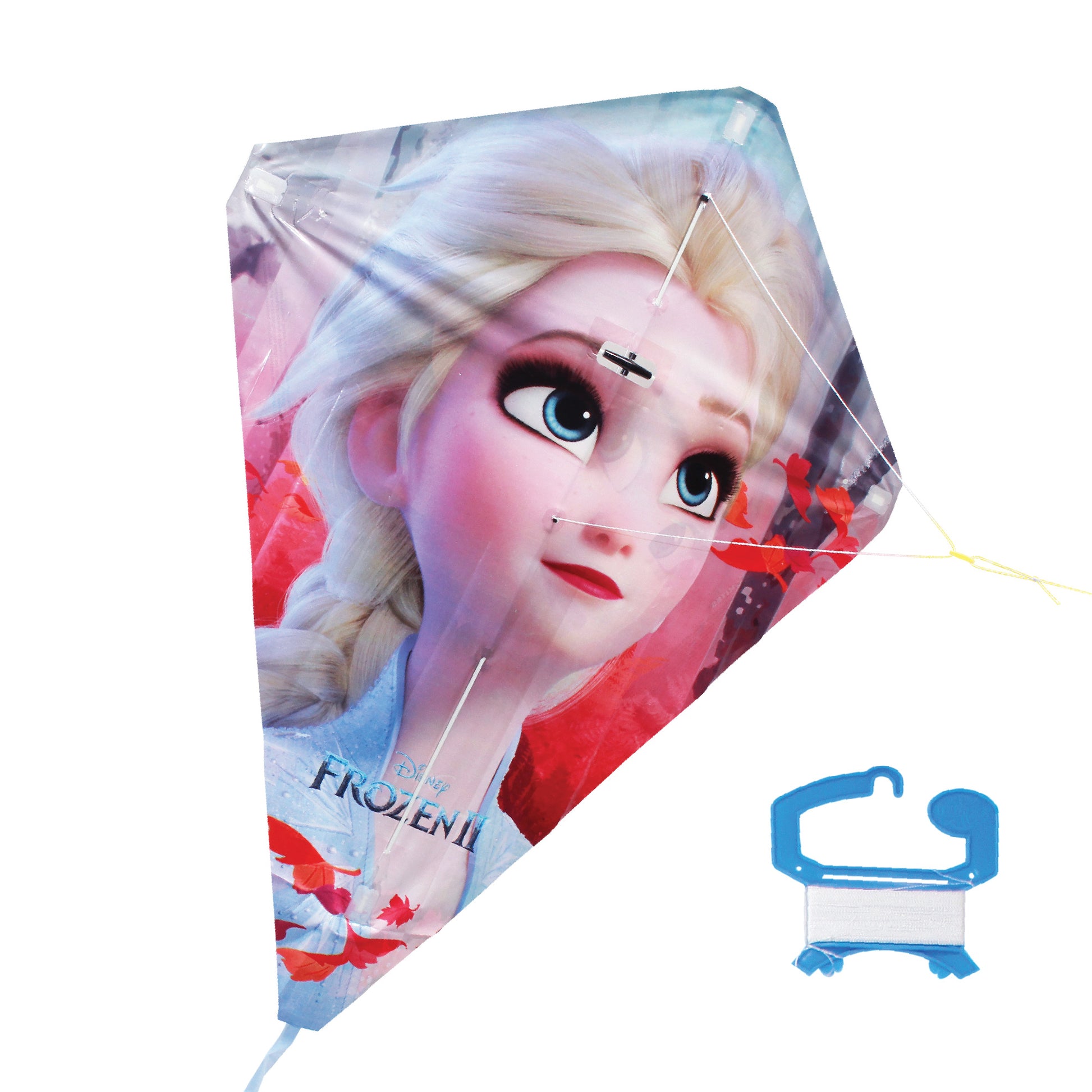 X Kites FlipFlop Diamond Frozen 2 Poly Diamond Kite  shown with handle