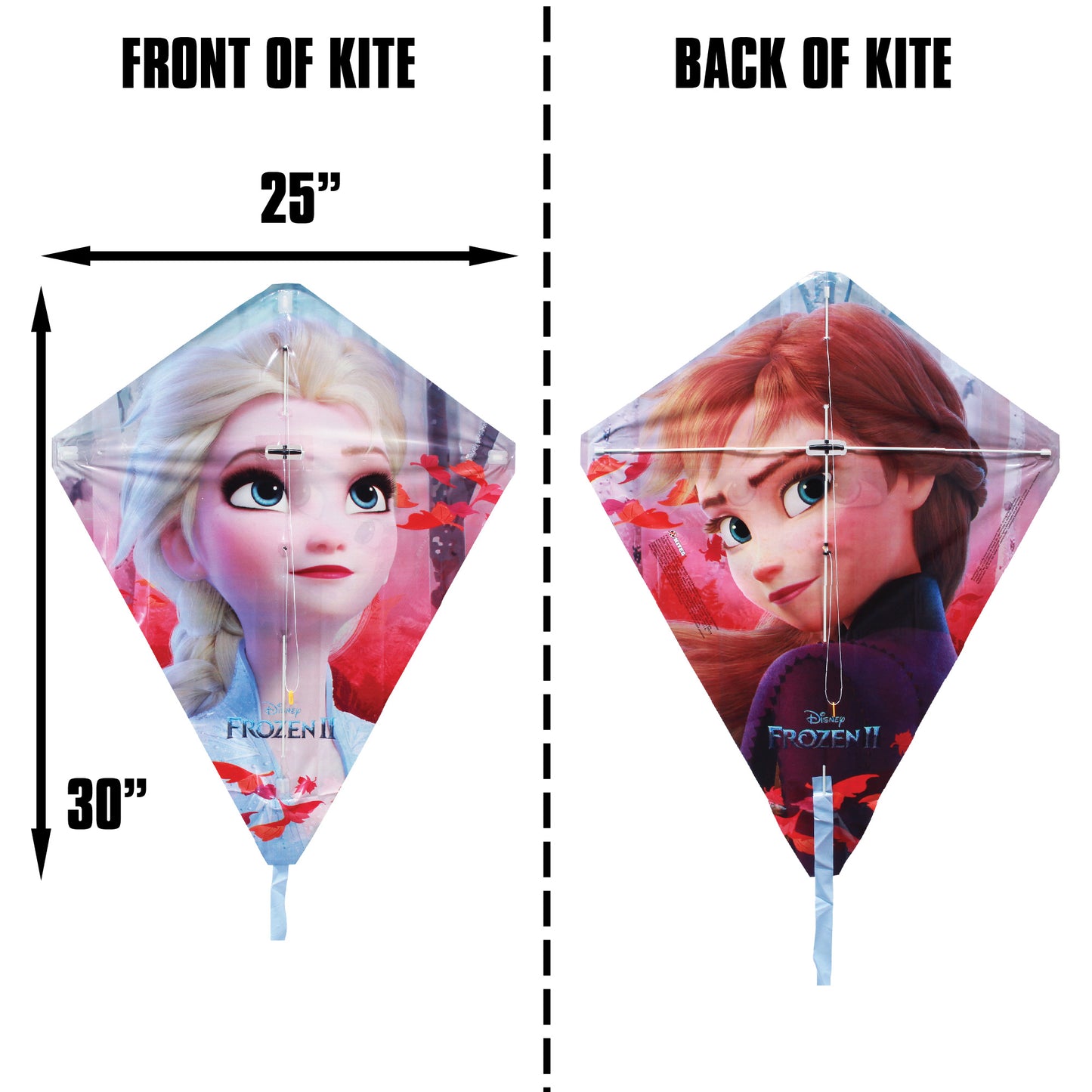 X Kites FlipFlop Diamond Frozen 2 Poly Diamond Kite  Product Dimensions
