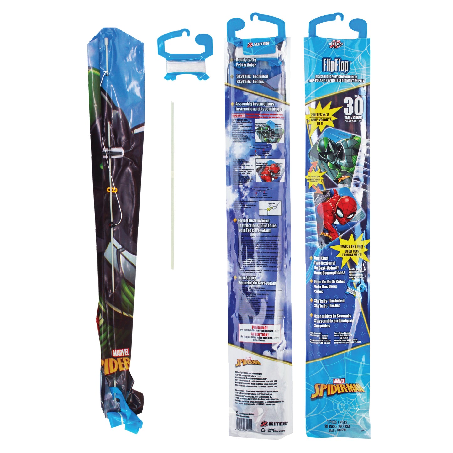 X Kites FlipFlop Diamond Spider-Man Kite Product Packaging