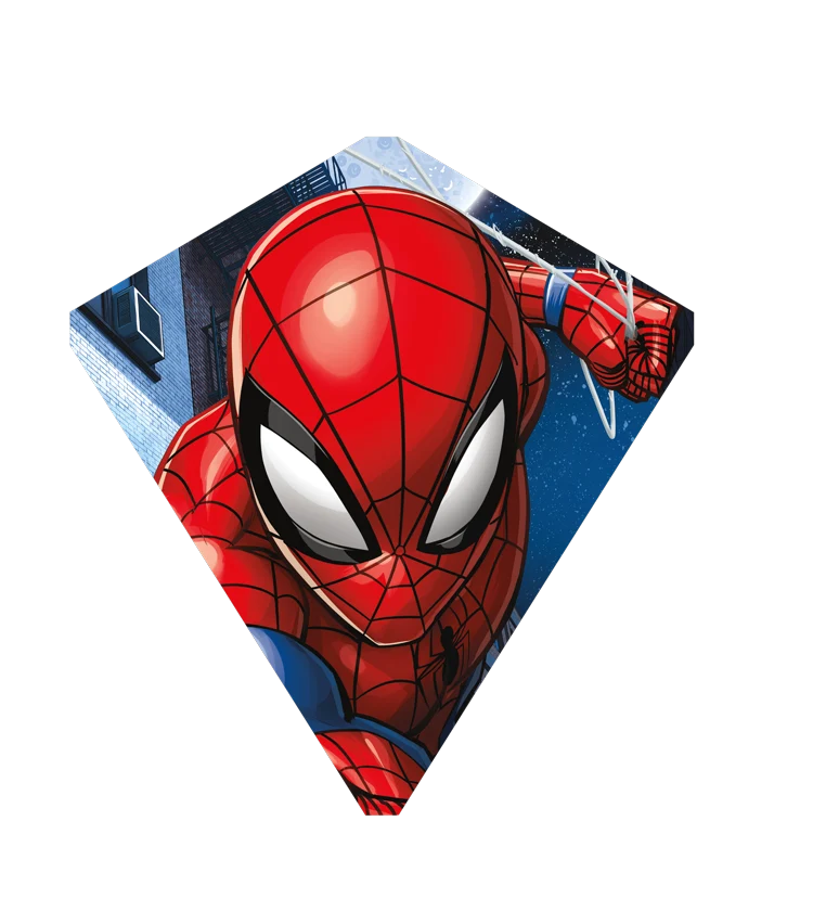 Spider-Man and Elsa diamond kite designs from EZ Breezy Kites